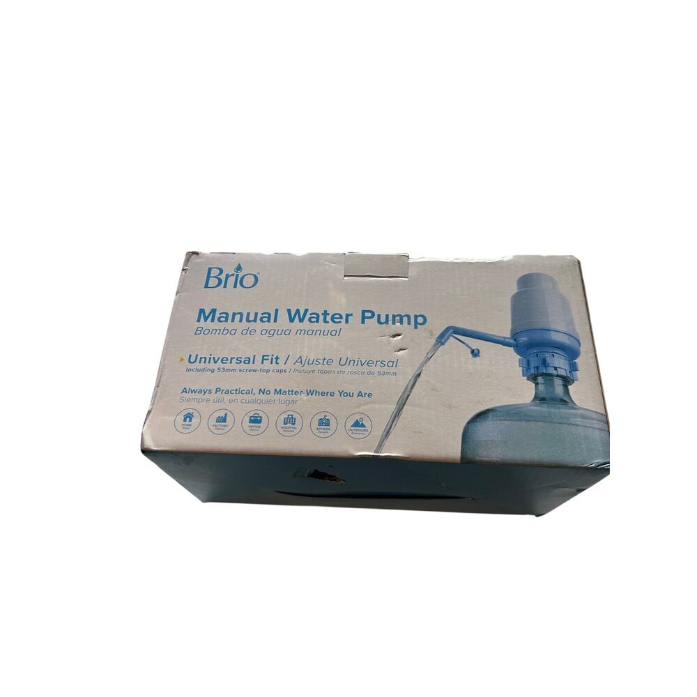Brio Manual Water Pump Universal Fit 3 & 5 Gallon Bottle Dispenser BPA Free NEW